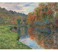 PMEFGJDPE Famous Painting HD Canvas Art Canvas Wall Artwork Le Bras De Jeufosse Automne by Claude Monet Classic Wall Decor for Home Decor 60x90cm