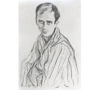 PMEFGJDPE Famous Painting HD Canvas Art Canvas Wall Artwork Michel Fokine by Valentin Aleksandrovich Serov Classic Wall Decor for Home Decor 60x90cm