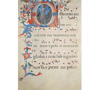 PMEFGJDPE Famous Painting HD Canvas Art Canvas Wall Artwork Ms F.v Page of Choral Notation with an Historiated Initial o Depicting St John the Baptist by Fra Angelico for Home Decor 60x90cm