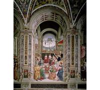 PMEFGJDPE Famous Painting HD Canvas Art Canvas Wall Artwork Pope Pius Ii Presides Over the Diet of Mantua in by Bernardino Di Betto Pinturicchio Classic Wall Decor for Home Decor 60x90cm