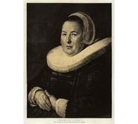 PMEFGJDPE Famous Painting HD Canvas Art Canvas Wall Artwork Portrait of a Woman by Frans Hals Classic Wall Decor for Home Decor 60x90cm