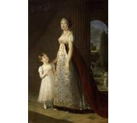 PMEFGJDPE Famous Painting HD Canvas Art Canvas Wall Artwork Portrait of Caroline Bonaparte Queen of Naples and Sicily by Elisabeth Louise Vigee Lebrun Classic Wall Decor for Home Decor 60x90cm