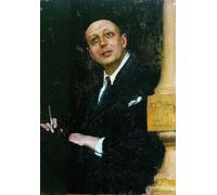 PMEFGJDPE Famous Painting HD Canvas Art Canvas Wall Artwork Portrait of the Poet Vyacheslav Voynov by Il'ya Repin Classic Wall Decor for Home Decor 60x90cm
