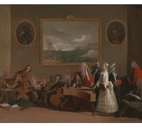 PMEFGJDPE Famous Painting HD Canvas Art Canvas Wall Artwork Rehearsal of an Opera by Marco Ricci Classic Wall Decor for Home Decor 60x90cm