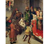 PMEFGJDPE Famous Painting HD Canvas Art Canvas Wall Artwork St Helena and the Miracle of the True Cross by Simon Marmion Classic Wall Decor for Home Decor 60x90cm