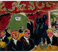 PMEFGJDPE Famous Painting HD Canvas Art Canvas Wall Artwork Tavern. by Ernst Ludwig Kirchner Classic Wall Decor for Home Decor 60x90cm
