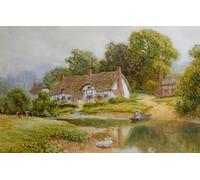 PMEFGJDPE Famous Painting HD Canvas Art Canvas Wall Artwork the Ferry by Arthur Claude Strachan Classic Wall Decor for Home Decor 60x90cm