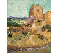PMEFGJDPE Famous Painting HD Canvas Art Canvas Wall Artwork the House of La Crau the Old Mill by Vincent Van Gogh Classic Wall Decor for Home Decor 60x90cm