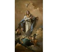 PMEFGJDPE Famous Painting HD Canvas Art Canvas Wall Artwork the Immaculate Conception by Battista Tiepolo Classic Wall Decor for Home Decor 60x90cm