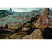 PMEFGJDPE Famous Painting HD Canvas Art Canvas Wall Artwork the Martyrdom of Saint Catherine Par Patinie by Joachim Patinir Classic Wall Decor for Home Decor 60x90cm