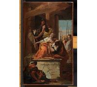 PMEFGJDPE Famous Painting HD Canvas Art Canvas Wall Artwork the Martyrdom of St by Battista Tiepolo Classic Wall Decor for Home Decor 60x90cm