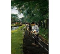 PMEFGJDPE Famous Painting HD Canvas Art Canvas Wall Artwork The Ropewalk in Edam by Max Liebermann Classic Wall Decor for Home Decor 60x90cm