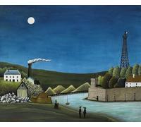 PMEFGJDPE Famous Painting HD Canvas Art Canvas Wall Artwork the Seine At Suresnesl by Henri Rousseau Classic Wall Decor for Home Decor 60x90cm