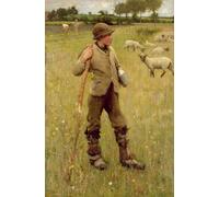 PMEFGJDPE Famous Painting HD Canvas Art Canvas Wall Artwork the Shepherd Boy by George Clausen Classic Wall Decor for Home Decor 60x90cm