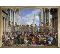 PMEFGJDPE Famous Painting HD Canvas Art Canvas Wall Artwork the Wedding of Cana by Veronese Classic Wall Decor for Home Decor 60x90cm