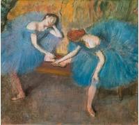 PMEFGJDPE Famous Painting HD Canvas Art Canvas Wall Artwork Two Resting Dancers by Edgar Degas Classic Wall Decor for Home Decor 60x90cm