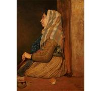 PMEFGJDPE Famous Painting Pictures Paintings Canvas Prints a Roman Beggar Woman by Edgar Degas Wall Art Graffiti for Home Decor 60x90cm