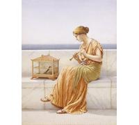 PMEFGJDPE Famous Painting Pictures Paintings Canvas Prints a Song Without Words by John William Godward Wall Art Graffiti for Home Decor 60x90cm