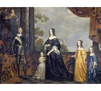 PMEFGJDPE Famous Painting Pictures Paintings Canvas Prints Amalia of Solms braunfels and Their Three Youngest Daughters by Gerrit Van Honthorst Wall Art Graffiti for Home Decor 60x90cm