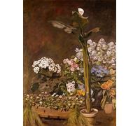 PMEFGJDPE Famous Painting Pictures Paintings Canvas Prints Arum and Plants of the Garden by Pierre Auguste Renoir Wall Art Graffiti for Home Decor 60x90cm