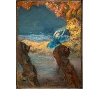 PMEFGJDPE Famous Painting Pictures Paintings Canvas Prints Blue Dancer and Double Bass by Edgar Degas Wall Art Graffiti for Home Decor 60x90cm