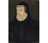 PMEFGJDPE Famous Painting Pictures Paintings Canvas Prints Catherine of Medici Queen of France by François Clouet Wall Art Graffiti for Home Decor 60x90cm