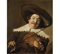 PMEFGJDPE Famous Painting Pictures Paintings Canvas Prints Daniel Van Aken Playing the Violin by Frans Hals Wall Art Graffiti for Home Decor 60x90cm