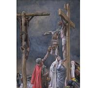 PMEFGJDPE Famous Painting Pictures Paintings Canvas Prints I Thirst the Vinegar Given to Jesus by Jacques Wall Art Graffiti for Home Decor 60x90cm