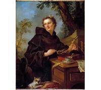 PMEFGJDPE Famous Painting Pictures Paintings Canvas Prints Portrait of Louise Anne De Bourbon Conde by Charles Natoire Wall Art Graffiti for Home Decor 60x90cm