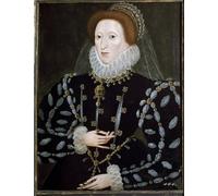 PMEFGJDPE Famous Painting Pictures Paintings Canvas Prints Portrait of Queen Elizabeth by Nicholas Hilliard Wall Art Graffiti for Home Decor 60x90cm