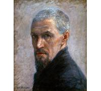 PMEFGJDPE Famous Painting Pictures Paintings Canvas Prints Portrait of the artist by Gustave Caillebotte Wall Art Graffiti for Home Decor 60x90cm
