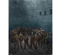 PMEFGJDPE Famous Painting Pictures Paintings Canvas Prints Prisoners Doing the Rounds in the Yard of Westgate Prison in London by Gustave Dore Wall Art Graffiti for Home Decor 60x90cm