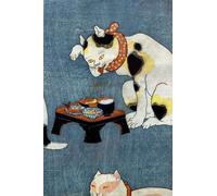 PMEFGJDPE Famous Painting Pictures Paintings Canvas Prints Proverbs Illustrated by Cats by Utagawa Kuniyoshi Wall Art Graffiti for Home Decor 60x90cm