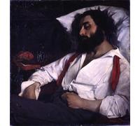 PMEFGJDPE Famous Painting Pictures Paintings Canvas Prints Sleeping Man Carolus-Duran Wall Art Graffiti for Home Decor 60x90cm