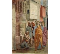 PMEFGJDPE Famous Painting Pictures Paintings Canvas Prints St Peter Healing the Sick with His Shadow by Masaccio Wall Art Graffiti for Home Decor 60x90cm