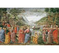 PMEFGJDPE Famous Painting Pictures Paintings Canvas Prints the Calling of Ss Peter and Andrew by Domenico Ghirlandaio Wall Art Graffiti for Home Decor 60x90cm