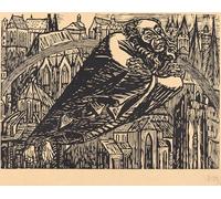 PMEFGJDPE Famous Painting Pictures Paintings Canvas Prints the Cathedrals by Ernst Barlach Wall Art Graffiti for Home Decor 60x90cm