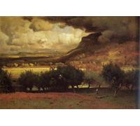 PMEFGJDPE Famous Painting Pictures Paintings Canvas Prints the Coming Storm by George Inness Wall Art Graffiti for Home Decor 60x90cm