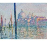 PMEFGJDPE Famous Painting Pictures Paintings Canvas Prints the Grand Canal by Claude Monet Wall Art Graffiti for Home Decor 60x90cm