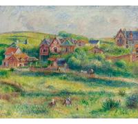 PMEFGJDPE Famous Painting Pictures Paintings Canvas Prints the House of Blanche Pierson Pourville by Pierre Auguste Renoir Wall Art Graffiti for Home Decor 60x90cm