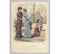 PMEFGJDPE Famous Painting Pictures Paintings Canvas Prints the Latest Fashions Expressly and Prepared for the Milliner by Jules David Wall Art Graffiti for Home Decor 60x90cm