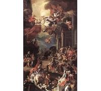 PMEFGJDPE Famous Painting Pictures Paintings Canvas Prints the Massacre of the Giustiniani At Chios by Francesco Solimena Wall Art Graffiti for Home Decor 60x90cm