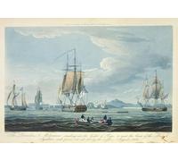 PMEFGJDPE Famous Painting Pictures Paintings Canvas Prints the Prometheus and the Melpomene in the Gulf of Riga to Meet the British Squadron by Whitcombe Wall Art Graffiti for Home Decor 60x90cm