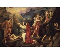 PMEFGJDPE Famous Painting Pictures Paintings Canvas Prints the Valley of Shadows by Evelyn De mrgans Wall Art Graffiti for Home Decor 60x90cm