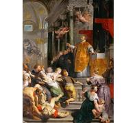 PMEFGJDPE Famous Painting Pictures Paintings Canvas Prints the Wonder of Saint Ignatius of Loyola by Peter Paul Rubens Wall Art Graffiti for Home Decor 60x90cm