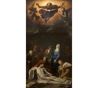 PMEFGJDPE Famous Painting Poster Wall Decor Art Print Images Among the Characters Represented Around the Body of Jesus Christ by Anton Raphael Mengs Animal Posters for Home Decor 60x90cm