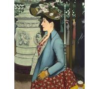 PMEFGJDPE Famous Painting Poster Wall Decor Art Print Images an Elegant Woman At the Élysée Montmartre by Louis Anquetin Animal Posters for Home Decor 60x90cm