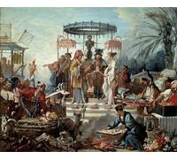 PMEFGJDPE Famous Painting Poster Wall Decor Art Print Images Chinese wedding scene wedding at the court of the emperor of China. by François Boucher Animal Posters for Home Decor 60x90cm