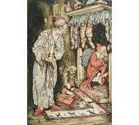 PMEFGJDPE Famous Painting Poster Wall Decor Art Print Images Christmas Illustrations by Arthur Rackham Animal Posters for Home Decor 60x90cm