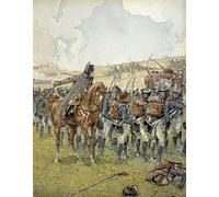 PMEFGJDPE Famous Painting Poster Wall Decor Art Print Images German Campaign in Napoleon I Bonaparte At the Battle of Lutzen on May Animal Posters for Home Decor 60x90cm